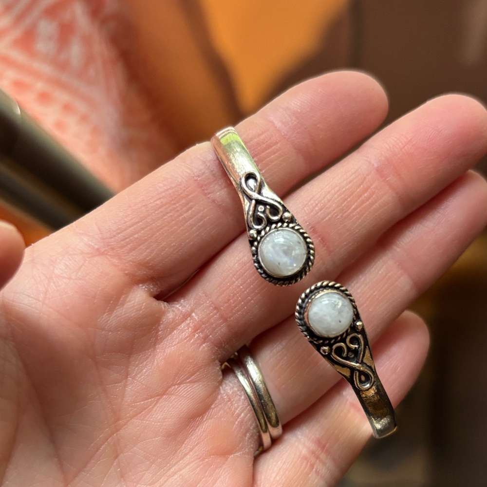 Sterling Silver Moonstone Bracelet - Picture 4 of 6